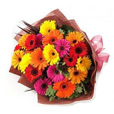 Bouquet of different color gerberas
