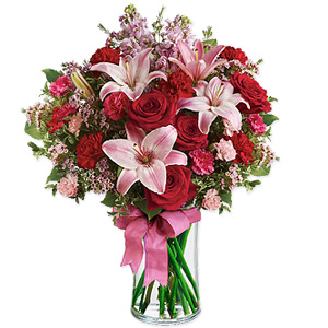 Bouquet of Lilies and Rose