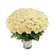 Bouquet of  cream-colored roses 100