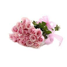 Bouquet of 19 pink roses