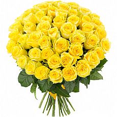 Big bouquet of yellow roses
