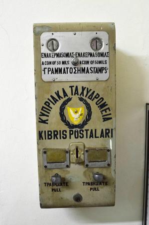 Cyprus Postal Museum stamps machine