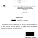 Сертификат о ликвидации (struck off) компании Кипр