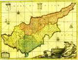 Map of Cyprus year 1705
