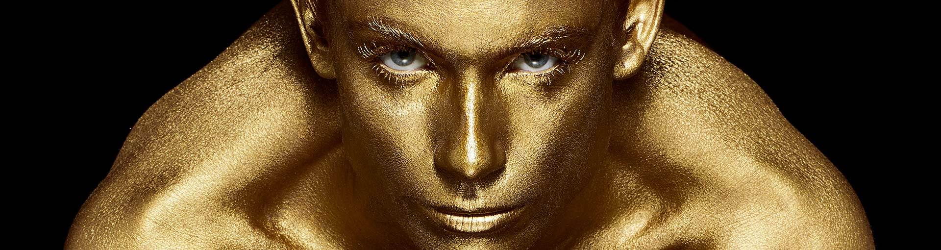 Gold face