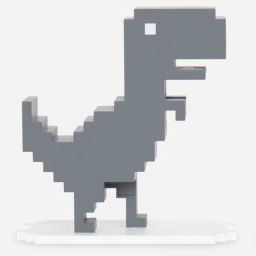 Играть в игру Бегущий динозар T-Rex Chrome онлайн