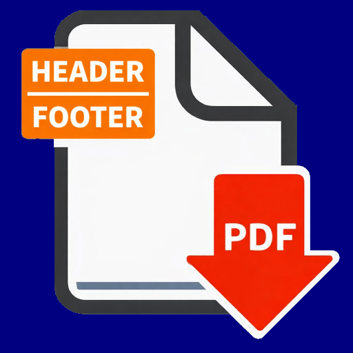 Добавить Верхний и Нижний  Колонтитулы в PDF