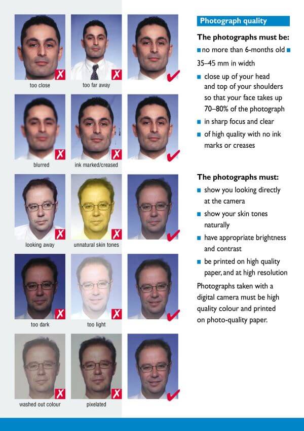 requirements for photo for passport Photograph quality