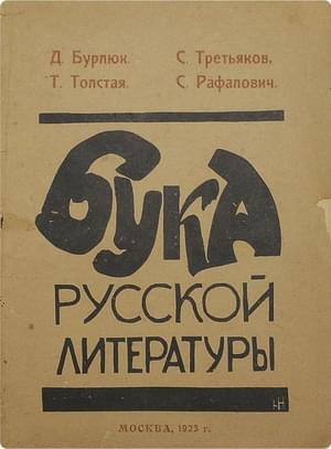 . Бука русской литературы. Обложка книги